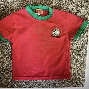 C. Ronaldo #17 red shirt Portugal National Team 2T